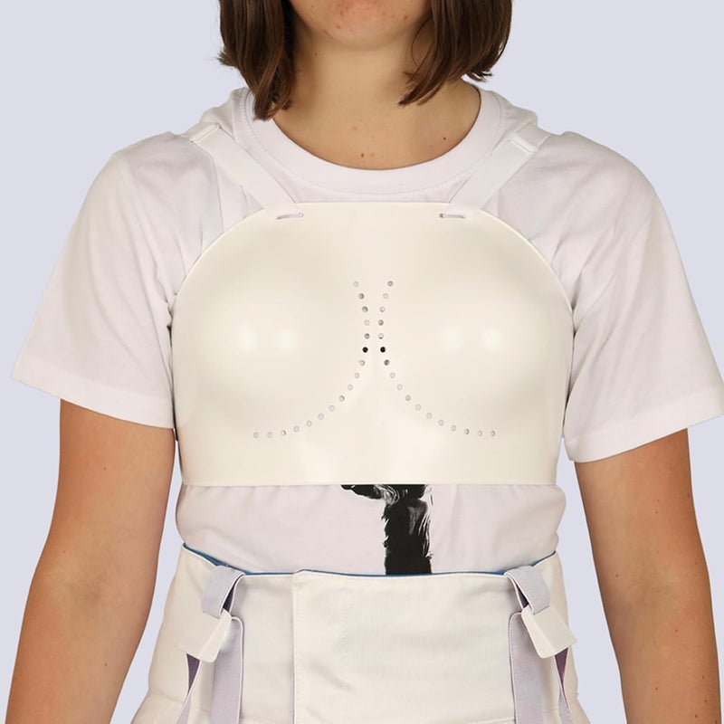 FEFOSAEP Fencing Chest Protector - Integral Fencing Chest Guard for Women - Adjustable Plastic Breast Protector - Fencing Gear for Foil Epee Sabre - Image 2